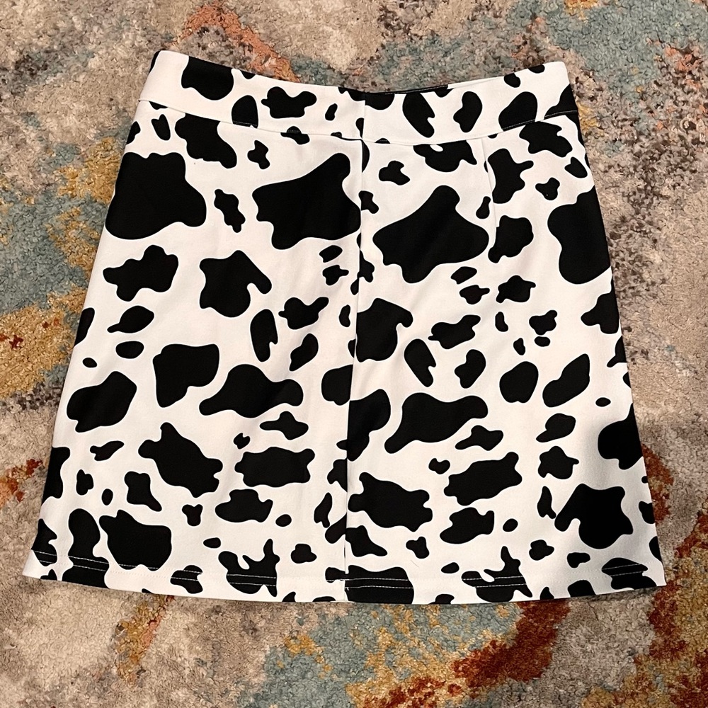 Mini skirt cow print